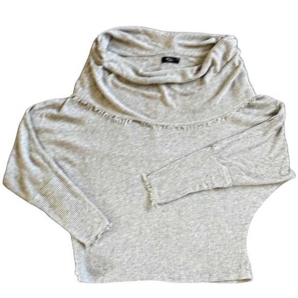 Gray Cowl Neck Sweater Sz XS/S - Picture 9 of 14